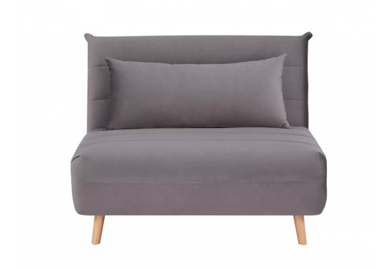 Fotel rozkładany Spike Velvet Szary