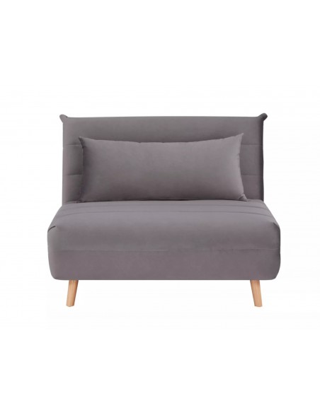 Fotel rozkładany Spike Velvet Szary