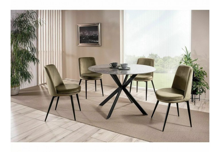 Stół okrągły 120 Talia Szary