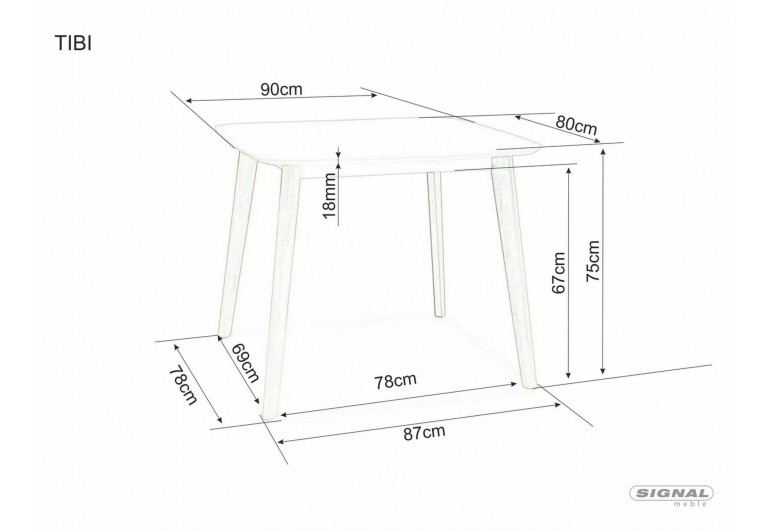 Stół rozkładany Tibi