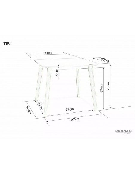 Stół rozkładany Tibi