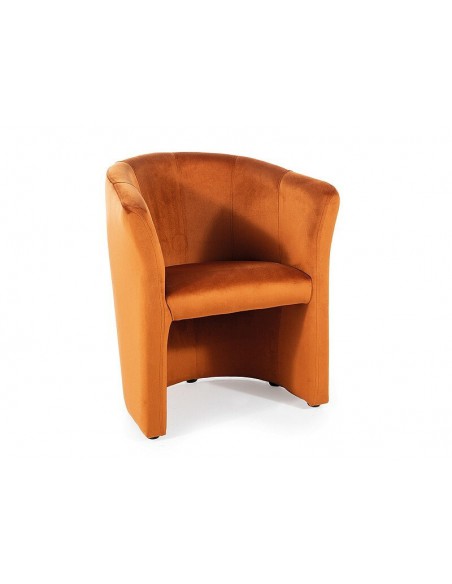 Fotel tapicerowany 1os TM-1 velvet Cynamonowy