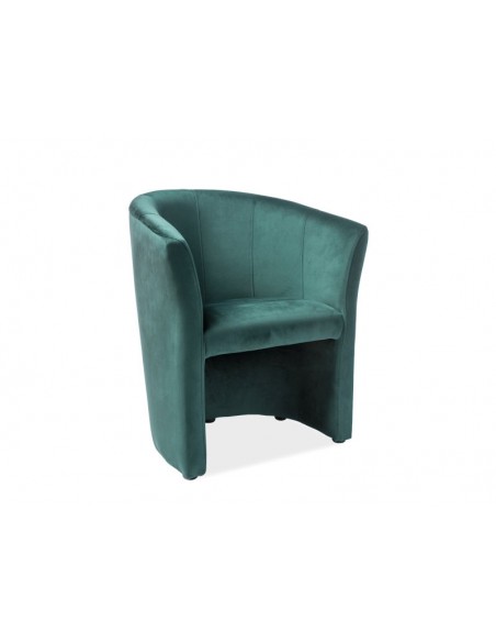 Fotel tapicerowany 1os TM-1 velvet Zielony