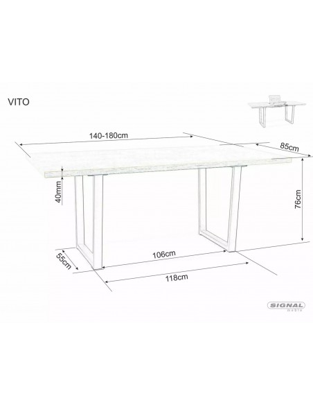 Stół rozkładany Vito