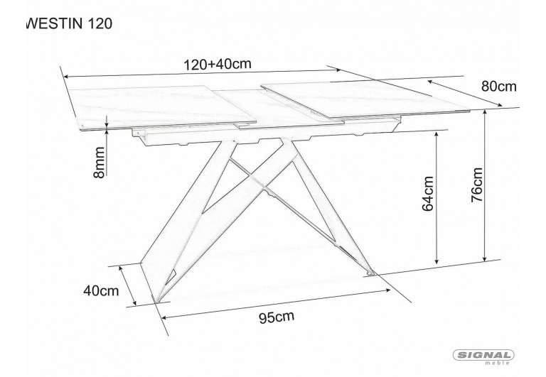 Stół rozkładany Westin SC