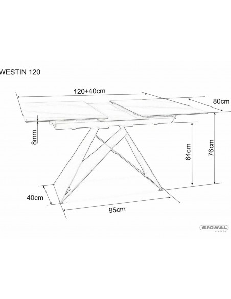 Stół rozkładany Westin SC