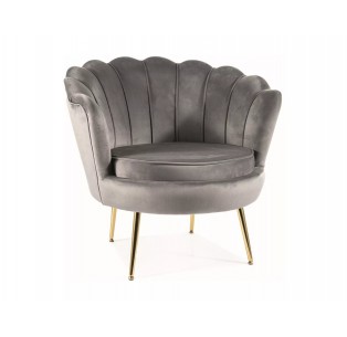 Fotel Camellia 1 Velvet Szary
