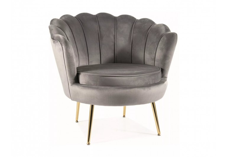 Fotel Camellia 1 Velvet Szary