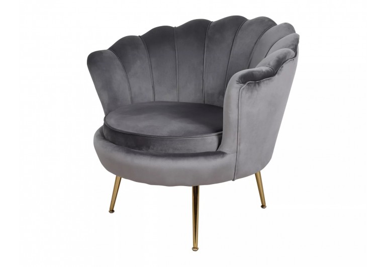 Fotel Camellia 1 Velvet Szary