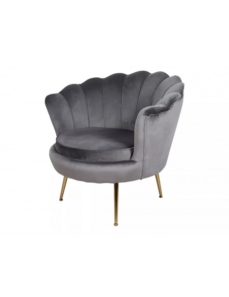 Fotel Camellia 1 Velvet Szary