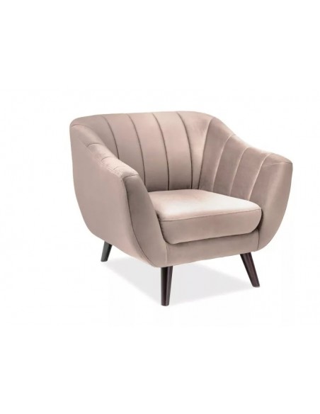 Fotel tapicerowany Elite 1 Velvet Beżowy
