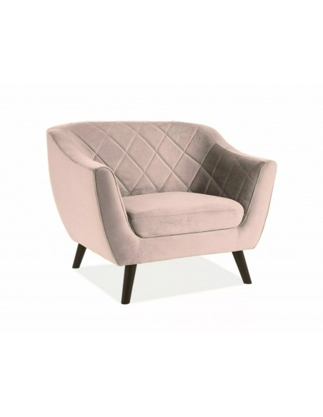 Fotel tapicerowany Molly 1 Velvet Beżowy