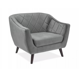 Fotel Molly 1 Velvet Szary