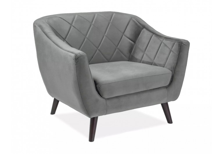 Fotel Molly 1 Velvet Szary