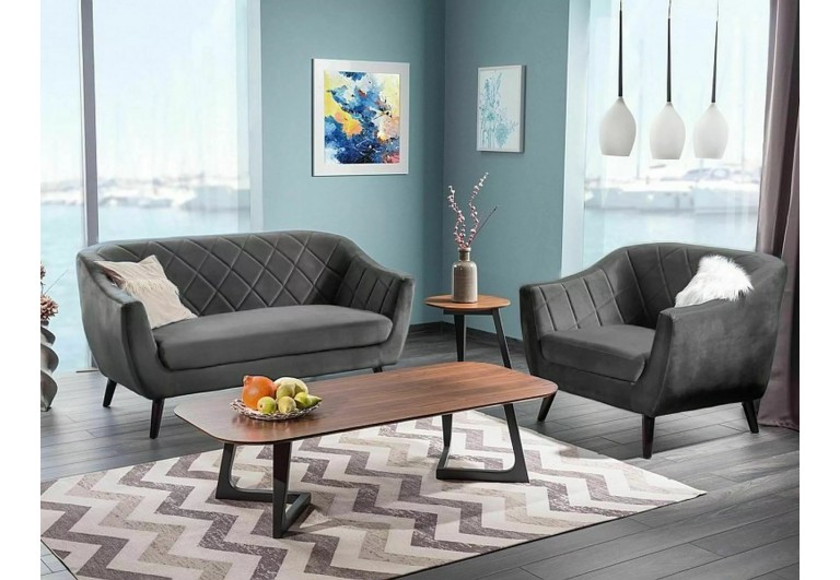 Fotel Molly 1 Velvet Szary