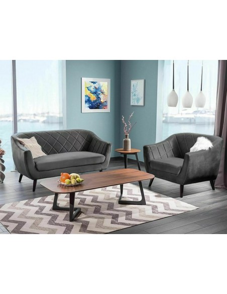 Fotel Molly 1 Velvet Szary