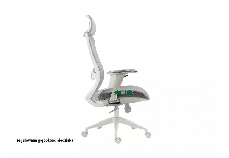 Fotel obrotowy Ergon Szary