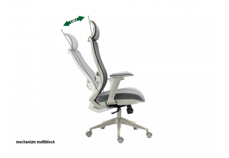 Fotel obrotowy Ergon Szary