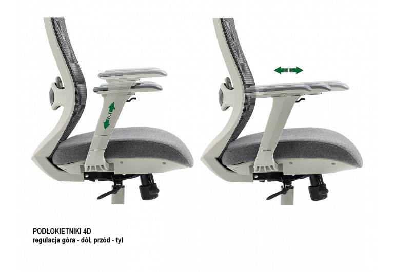 Fotel obrotowy Ergon Szary