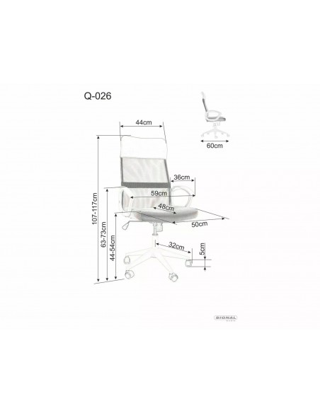 Fotel obrotowy Q-026 Różowy
