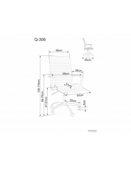 Fotel obrotowy Q-306 Czarny