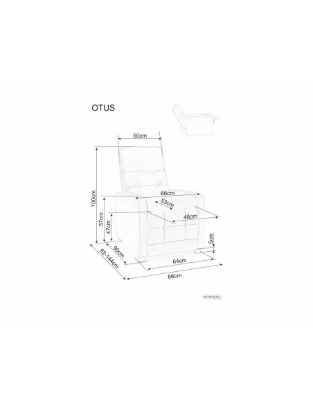 Fotel rozkładany Otus Velvet Beżowy