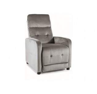 Fotel rozkładany Otus Velvet Szary