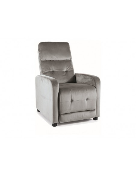 Fotel rozkładany Otus Velvet Szary
