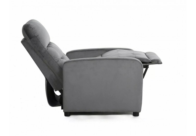 Fotel rozkładany Otus Velvet Szary