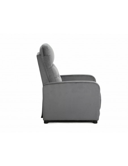 Fotel rozkładany Otus Velvet Szary