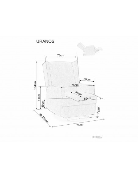 Fotel rozkładany Uranos