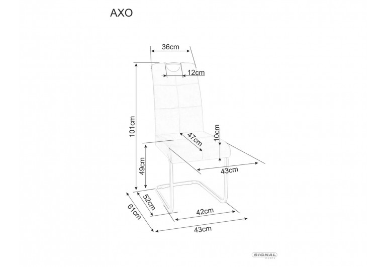 Krzesło Axo Brego Oliwkowe