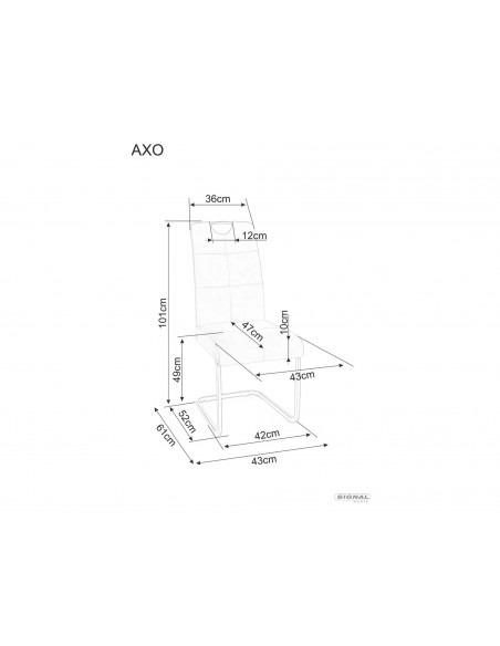 Krzesło Axo Brego Oliwkowe