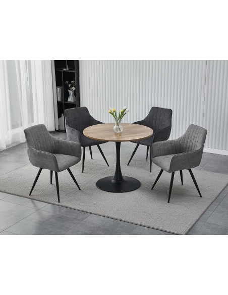 Krzesło Ballo Brego Ciemne Szare