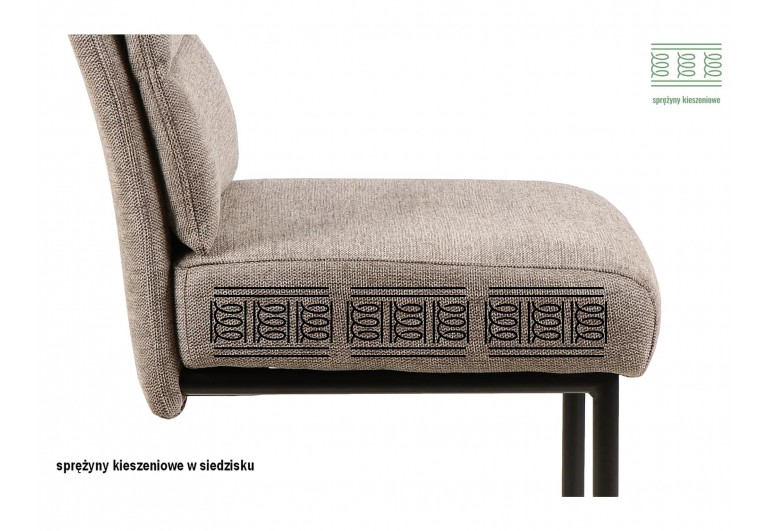 Krzesło Berry Brego Ciemne Szare