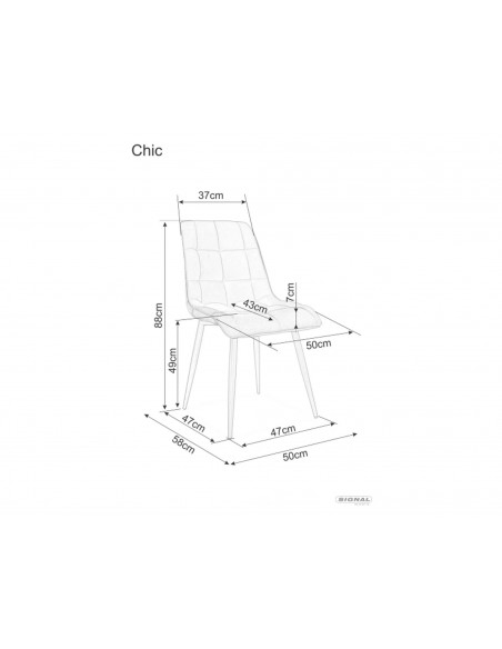 Krzesło Chic Brego Oliwkowe