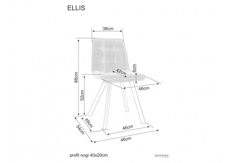 Krzesło Ellis Bjorn Beżowe
