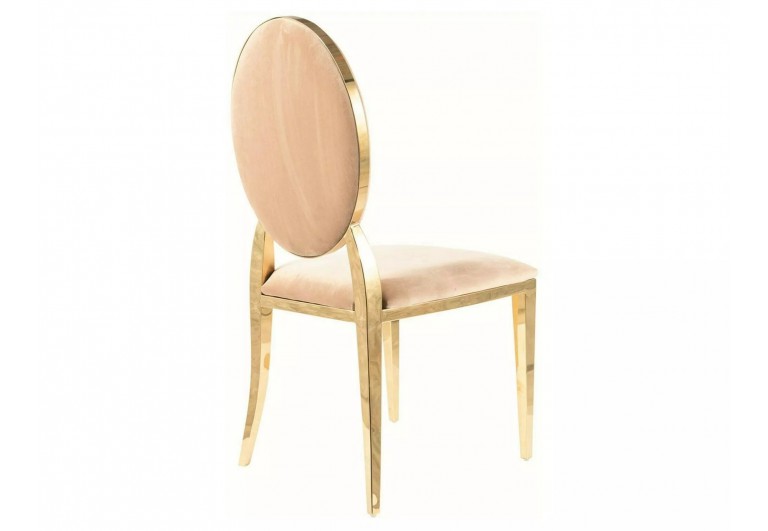 Krzesło King Velvet Beżowe Krzesło King Velvet Beżowe