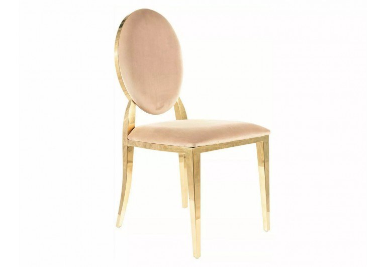 Krzesło King Velvet Beżowe Krzesło King Velvet Beżowe