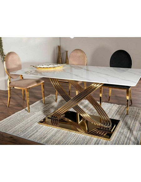 Krzesło King Velvet Beżowe Krzesło King Velvet Beżowe