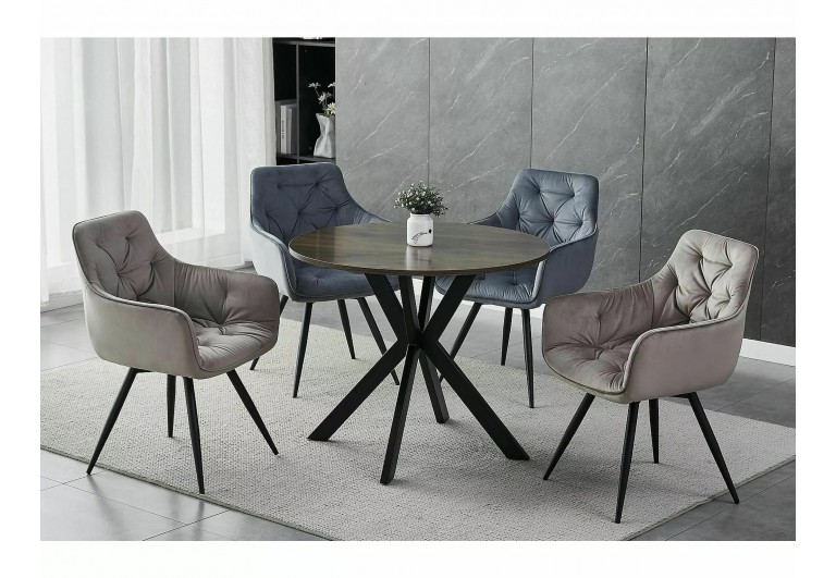 Krzesło Mango Velvet Ciemne Beżowe