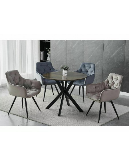 Krzesło Mango Velvet Ciemne Beżowe