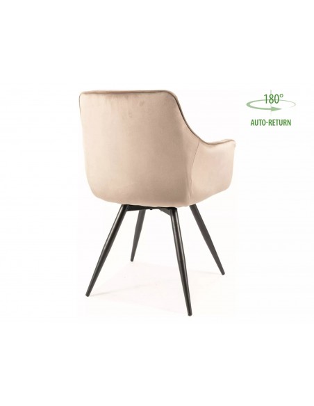 Krzesło Mango Velvet Ciemne Beżowe