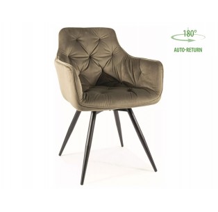 Krzesło Mango Velvet Oliwkowe