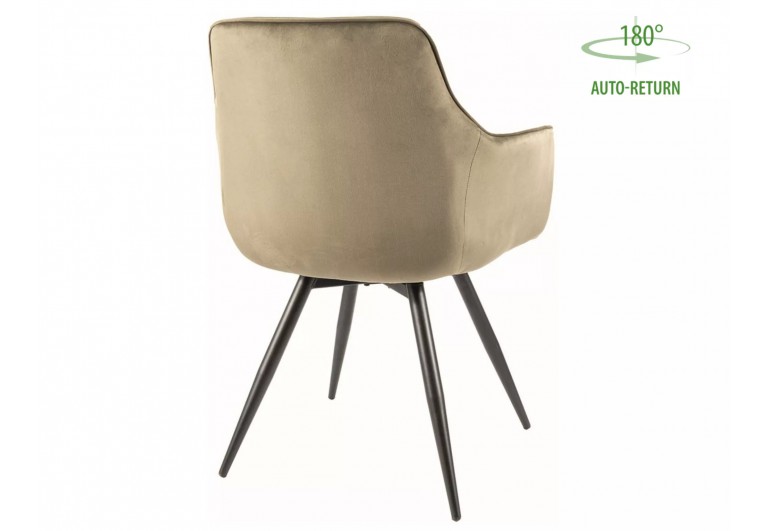 Krzesło Mango Velvet Oliwkowe