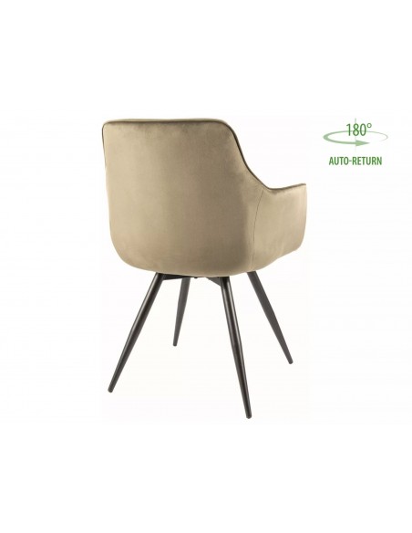 Krzesło Mango Velvet Oliwkowe