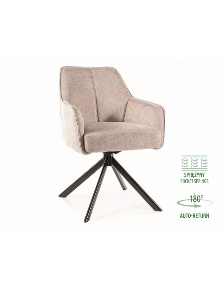 Krzesło Notti Brego Beżowe