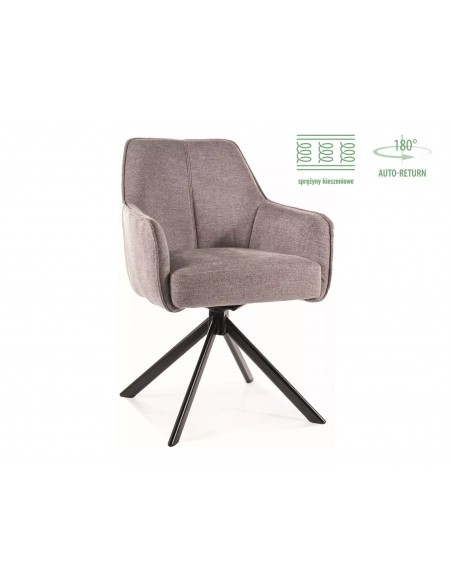 Krzesło Notti Brego Szare