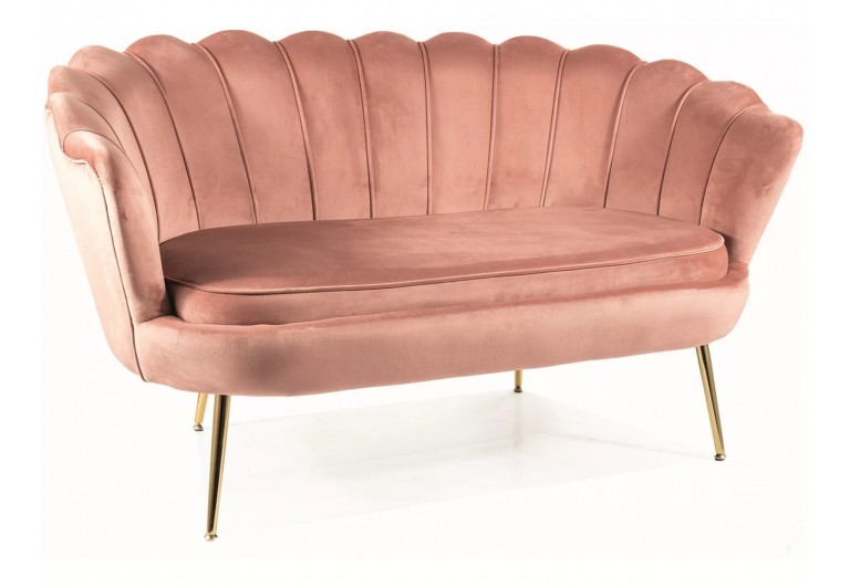 Sofa 2os Camellia 2 Velvet Różowa