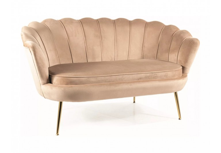 Sofa 2os Camellia 2 Velvet Beżowa